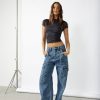 Clothing Charcoal Clothing Denim Edit | Adrian Cargo Jeans (Mid Wash)