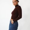 Clothing Charcoal Clothing Basics Edit | Benny Long Sleeve Top (Cocoa)