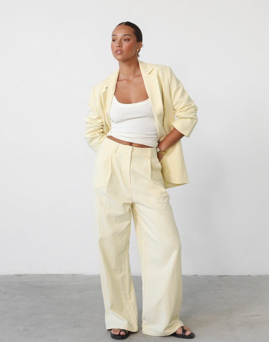 Clothing Lioness Blazers | Leo Blazer (Butter) - By Lioness