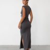 Clothing Mint Vanilla Basics Edit | Tegan Maxi Dress (Charcoal)