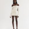 Clothing Charcoal Clothing Mini Dresses | Josephine Mini Dress (Cream)