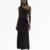 Clothing Charcoal Clothing Partywear | Caroline Maxi Dress (Black)