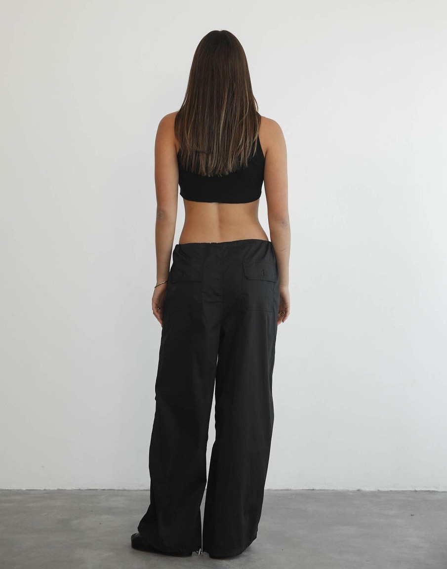 Clothing Pink Diamond Pants | Bamba Parachute Pants (Black)