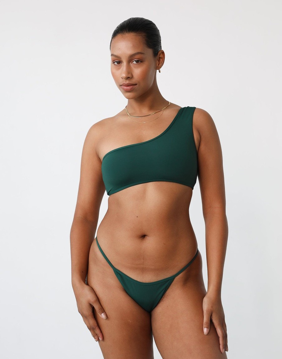 Clothing Charcoal Clothing Swim Bottoms | Anchors Away Bikini Bottoms (Lake Green)