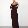 Clothing Charcoal Clothing Maxi Dresses | Iris Maxi Dress (Cocoa)