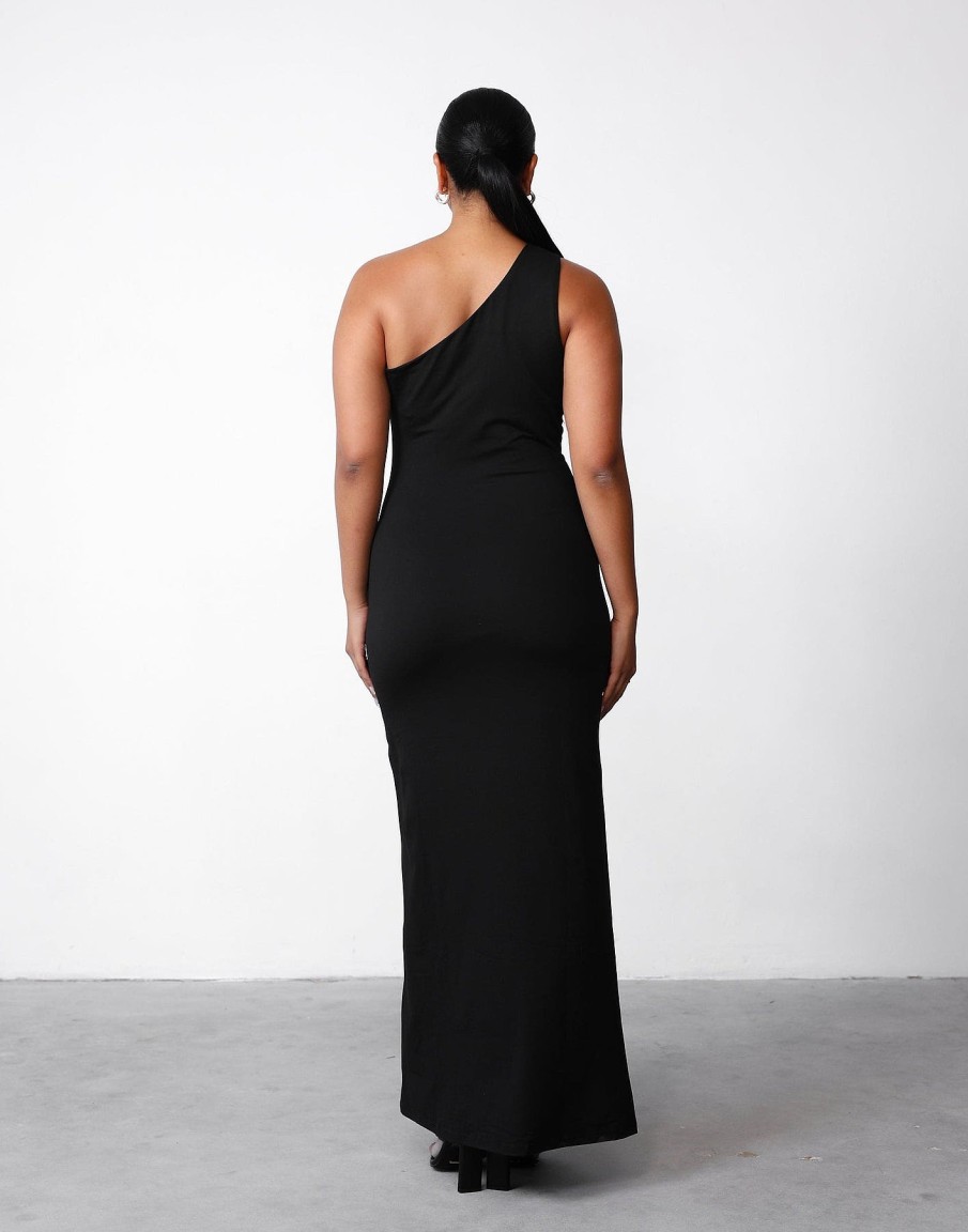 Clothing Charcoal Clothing Partywear | Karlie Maxi Dress (Black)