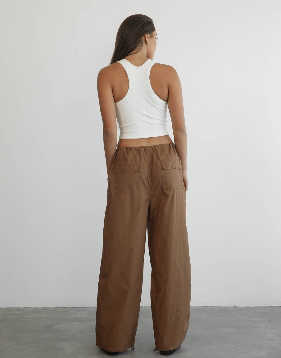 Clothing Pink Diamond Pants | Bamba Parachute Pants (Brown)