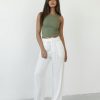 Clothing Charcoal Clothing Basics Edit | New Girl Pants (White)