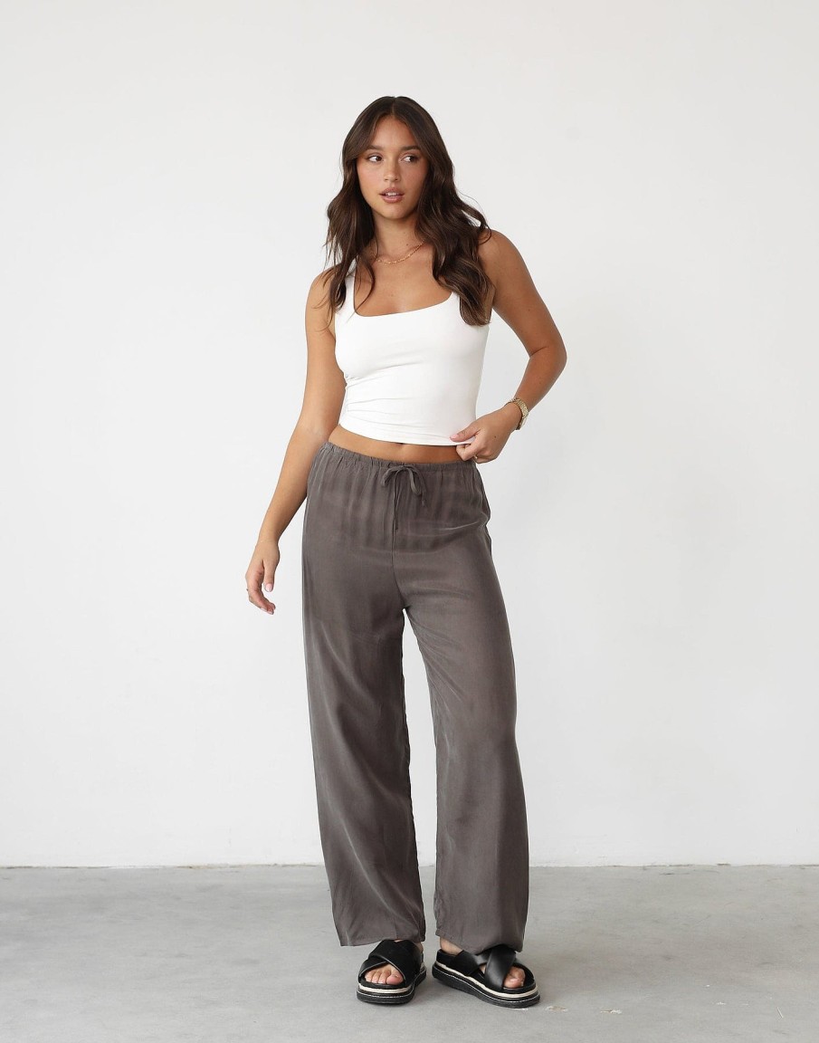 Clothing White Closet Pants | Elska Pants (Warm Grey)