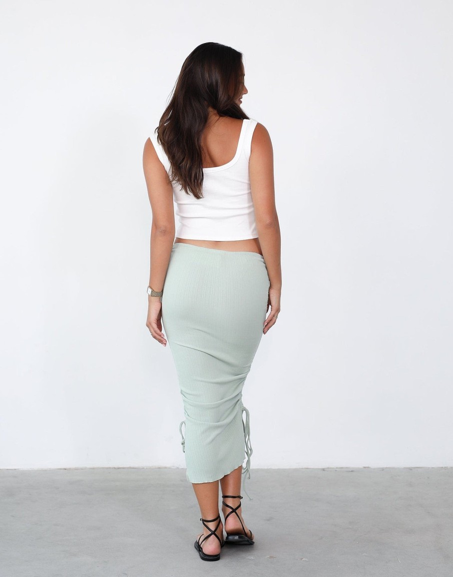 Clothing Pink Diamond Partywear | Lexi Maxi Skirt (Sage)