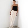 Clothing Charcoal Clothing Partywear | Sincerity Maxi Skirt (Almond)