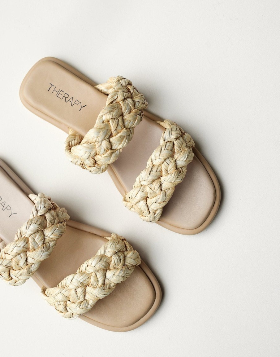 Shoes Therapy | Raain Sandals (Natural Raffia) - By Therapy