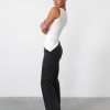 Clothing CHARCOAL Workwear | Daya Top (White)