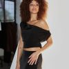 Clothing Charcoal Clothing | Viviana Top (Black)