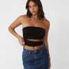 Clothing Lioness Crop Tops | Essence Top (Chocolate) - By Lioness