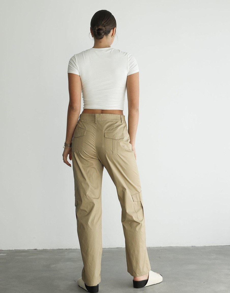 Clothing Charcoal Clothing Basics Edit | Criezelle Pants (Beige)