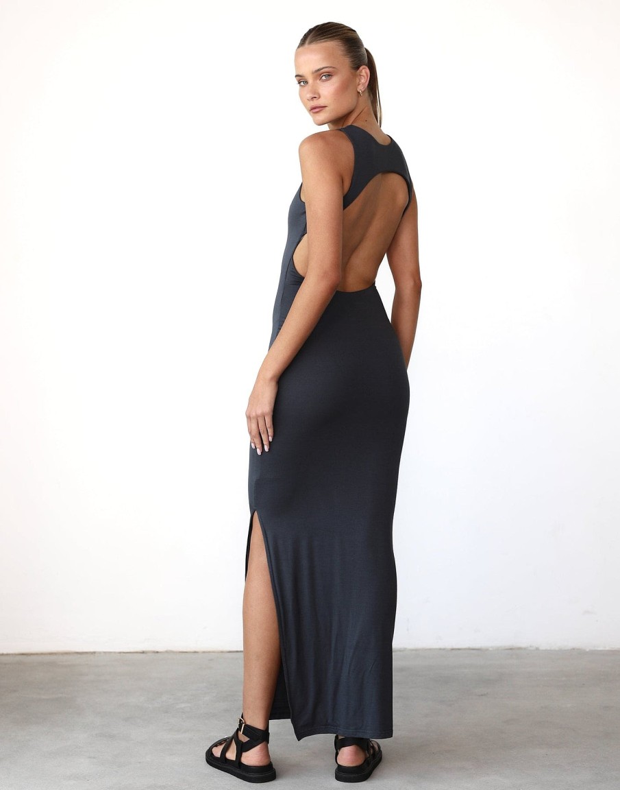 Clothing Charcoal Clothing Maxi Dresses | Forget It Maxi Dress (Charcoal)