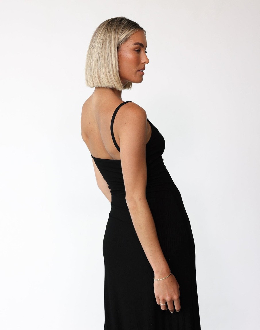 Clothing CHARCOAL Basics Edit | Helia Maxi Dress (Black)