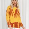 Clothing Charcoal Clothing Jumpers + Cardigans | Ashtyn Knit Jumper (Mustard)