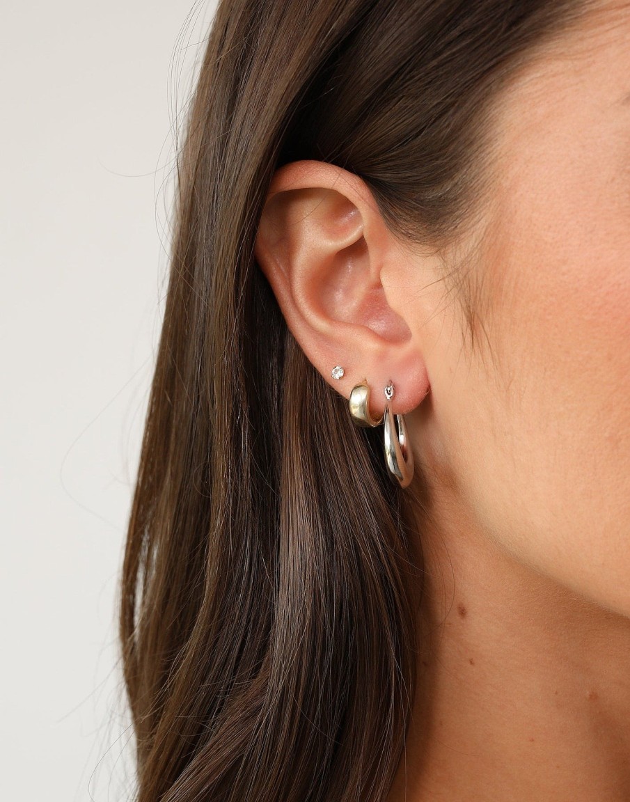 Accessories CHARCOAL Earrings | Jacey Earrings (Silver)