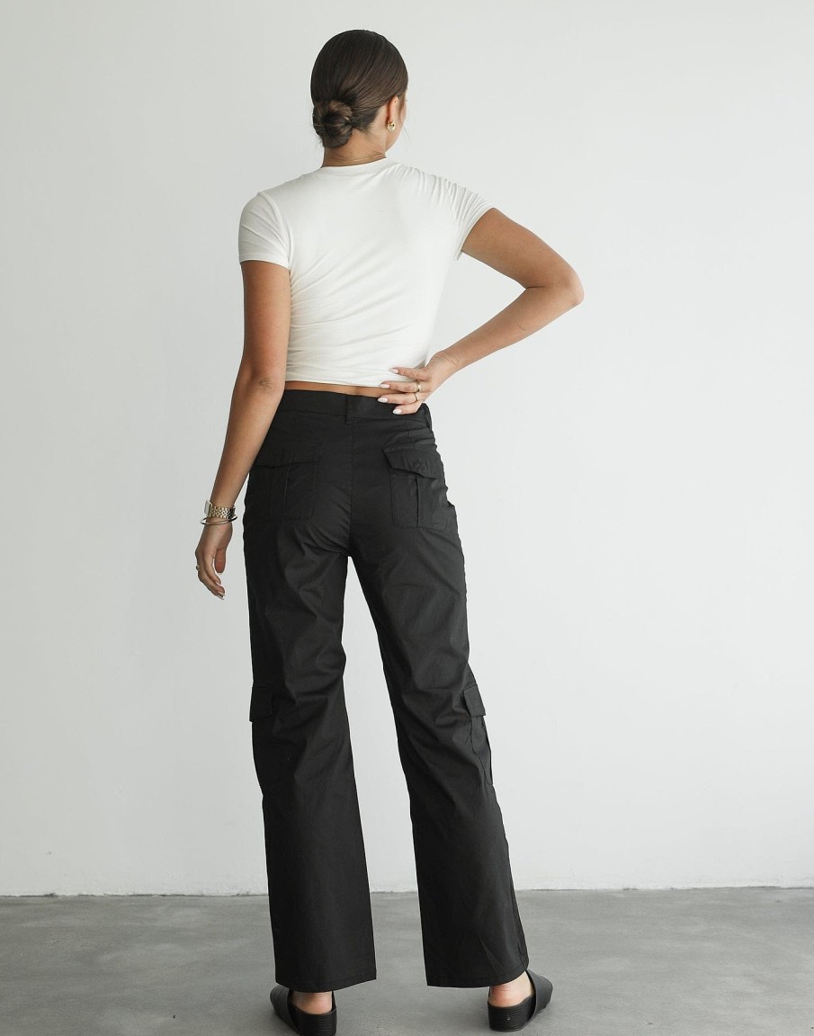 Clothing Charcoal Clothing Basics Edit | Criezelle Pants (Black)