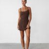 Clothing CHARCOAL CLOTHING Basics Edit | Helia Mini Dress (Oak)