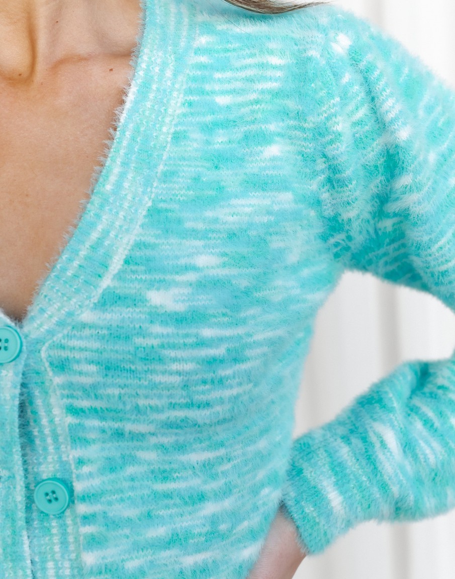 Clothing Thanne Knitwear | Aquarius Cardigan (Blue)