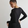 Clothing Charcoal Clothing Basics Edit | Chance Bodysuit (Black)