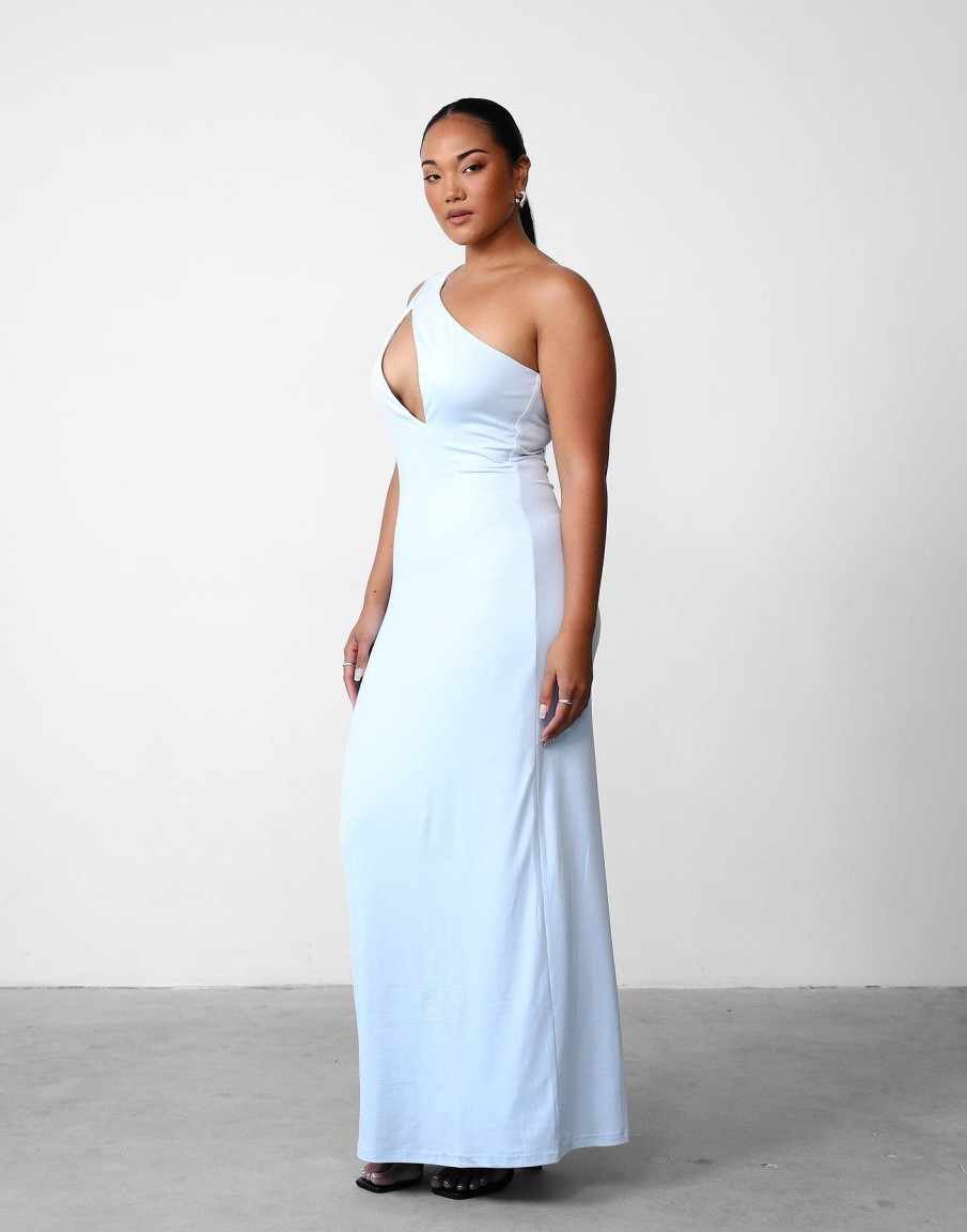 Clothing Charcoal Clothing Partywear | Karlie Maxi Dress (Ice Blue)