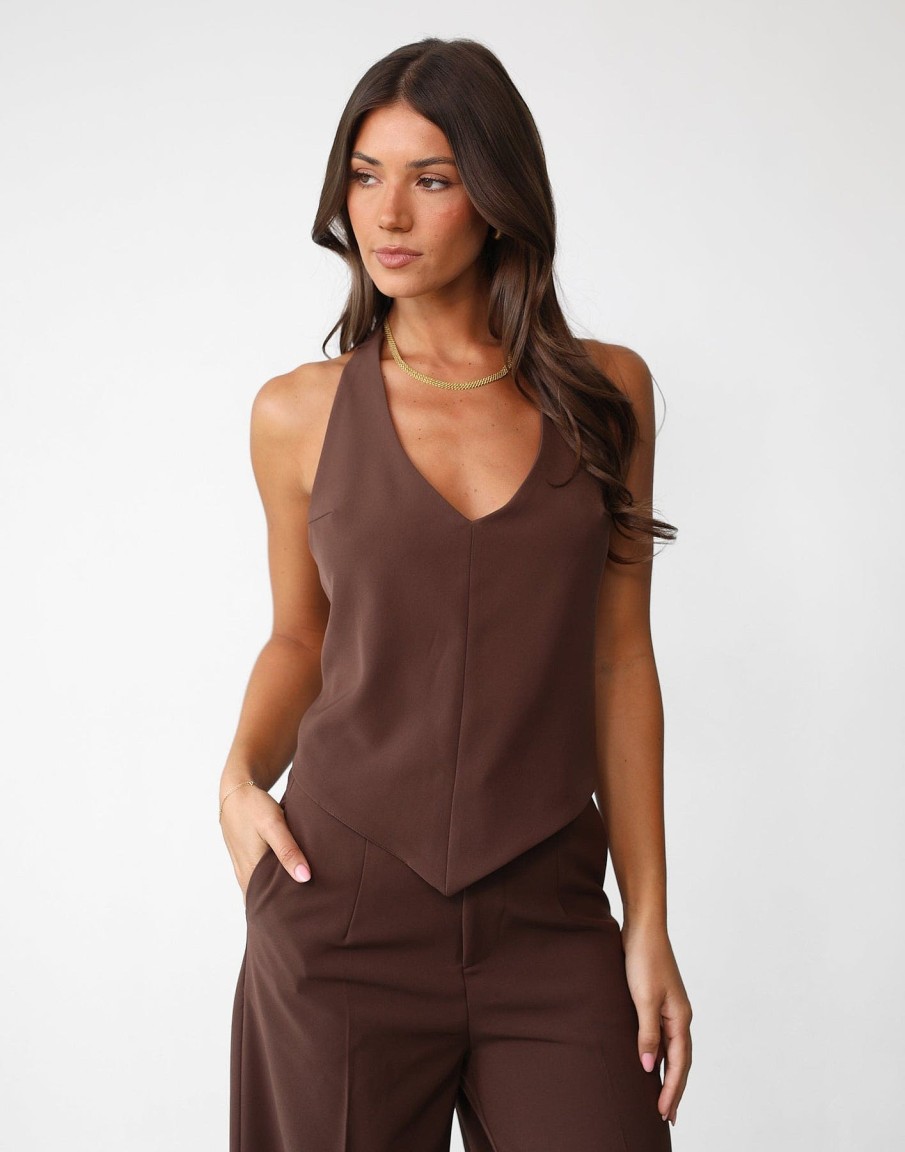 Clothing CHARCOAL | Grace Top (Cocoa)