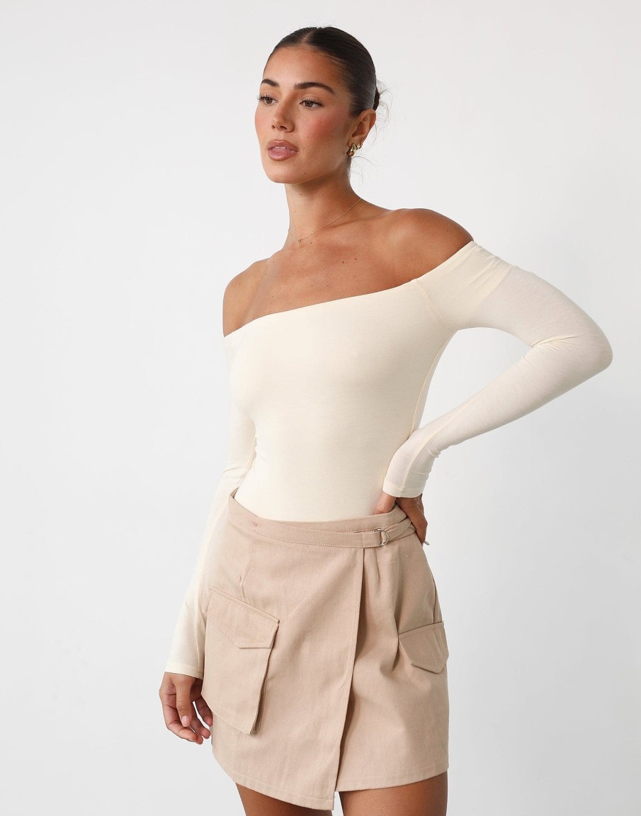 Clothing Charcoal Clothing Skirts | Scottie Mini Skirt (Almond)