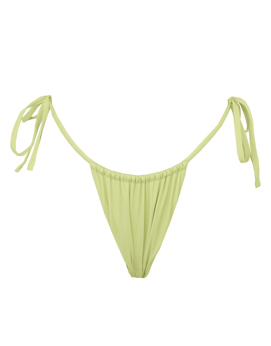 Clothing Charcoal Clothing Swim Bottoms | Quartz Side Tie Bottom (Lime)