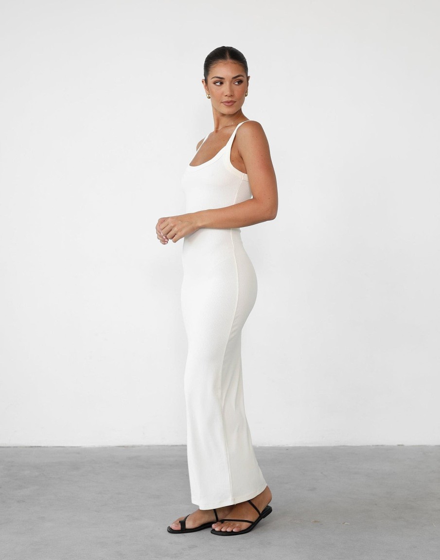 Clothing Qtrend Basics Edit | Skyler Maxi Dress (White)