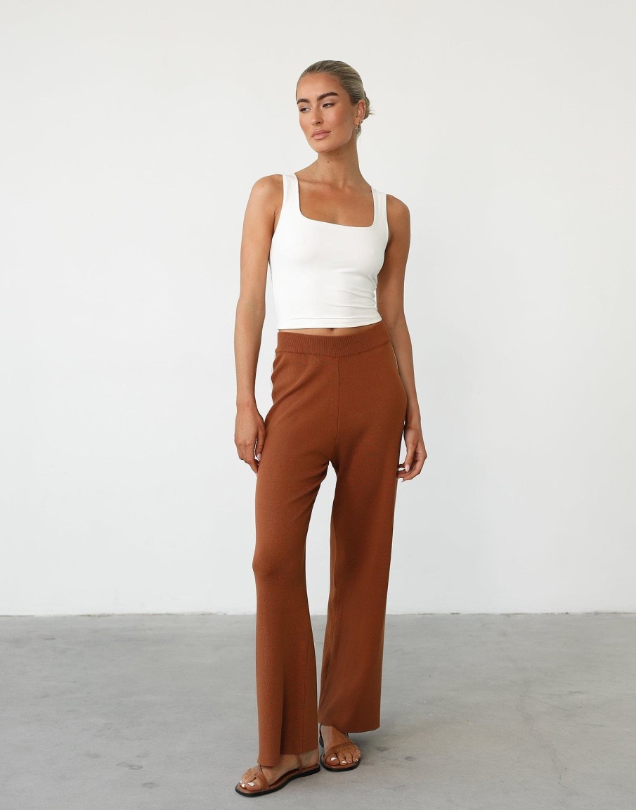 Clothing White Closet Workwear | Janine Pants (Cinnamon)