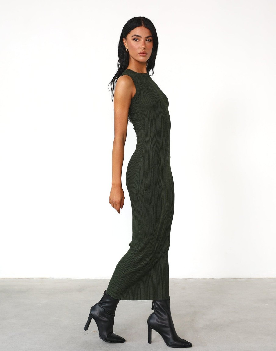 Clothing Charcoal Clothing Maxi Dresses | Hunter Maxi Dress (Moss)