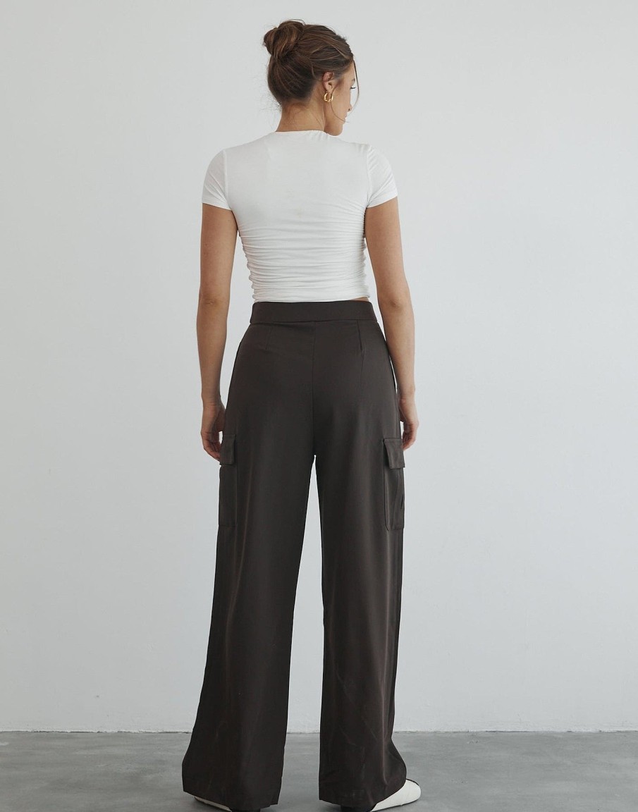 Clothing White Closet Pants | Lukea Pants (Chocolate)