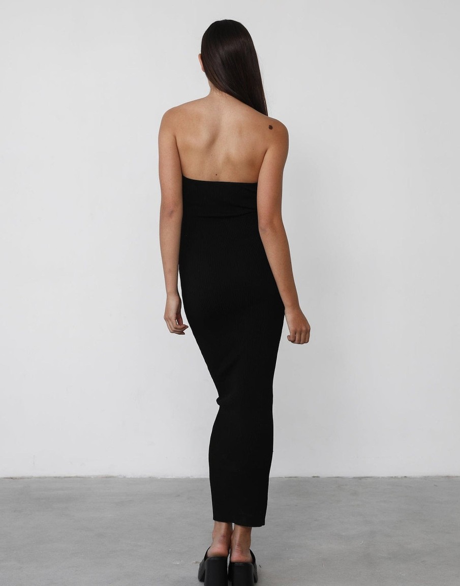 Clothing Qtrend Maxi Dresses | Mirabel Maxi Dress (Black)