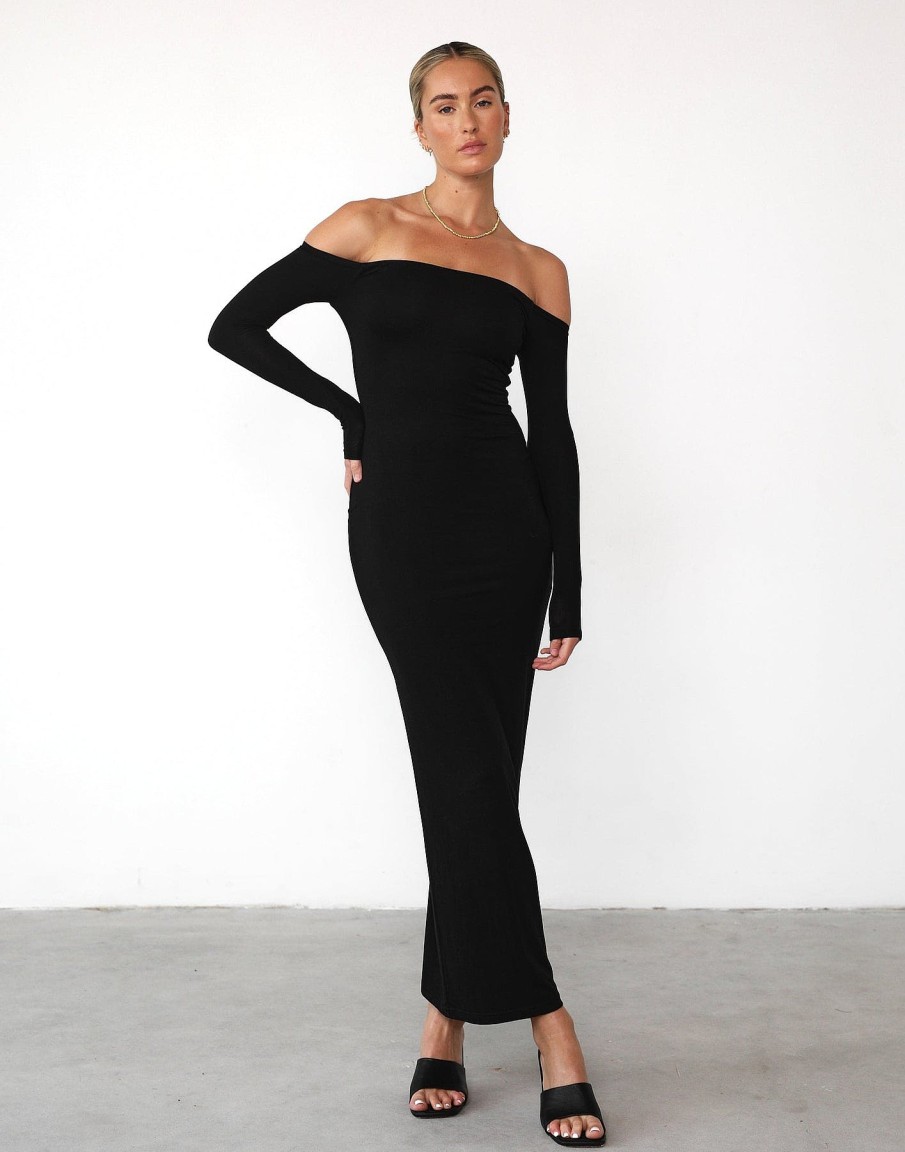 Clothing Luvalot Maxi Dresses | Iris Maxi Dress (Black)