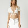 Clothing Shareen Crop Tops | Flick Crop Top (White)