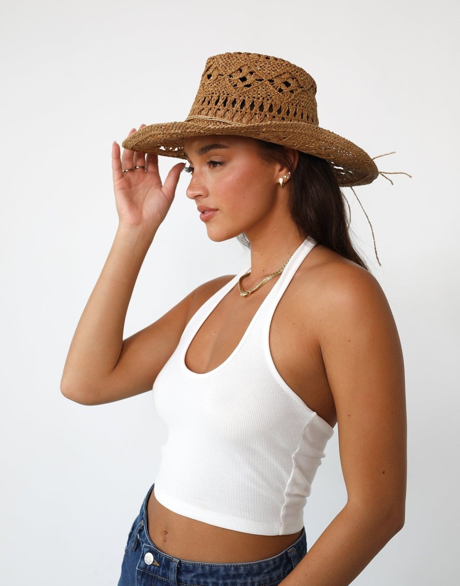 Accessories Charcoal Clothing Hats | Mia Cowboy Hat (Caramel)