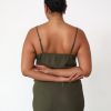 Clothing Charcoal Clothing Basics Edit | Isla Crop Top (Burnt Olive)