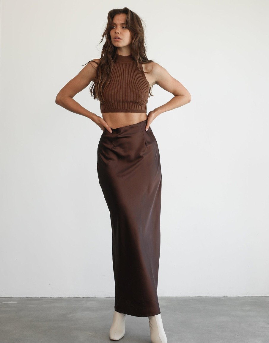 Clothing Alive Girl Basics Edit | Cassie Tank Top (Brown)