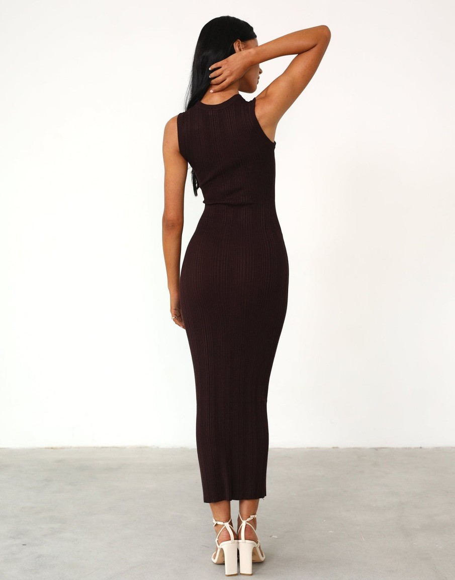 Clothing Charcoal Clothing Maxi Dresses | Hunter Maxi Dress (Brown)