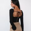 Clothing Luvalot Long Sleeve Tops | Milene Long Sleeve Top (Black)