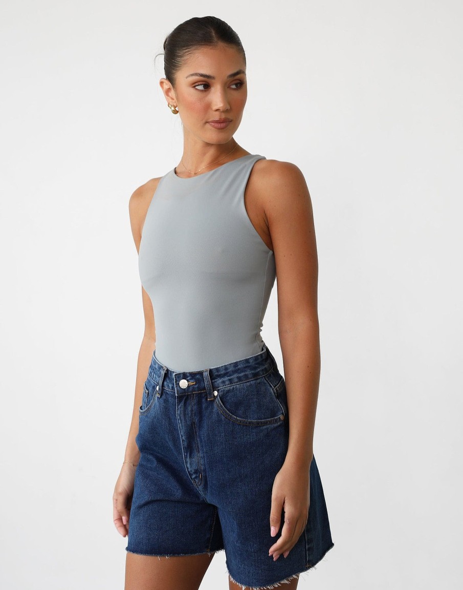 Clothing Thanne Basics Edit | Vivid Bodysuit (Steel)