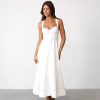 Clothing CHARCOAL Partywear | Carolina Maxi Dress (White)