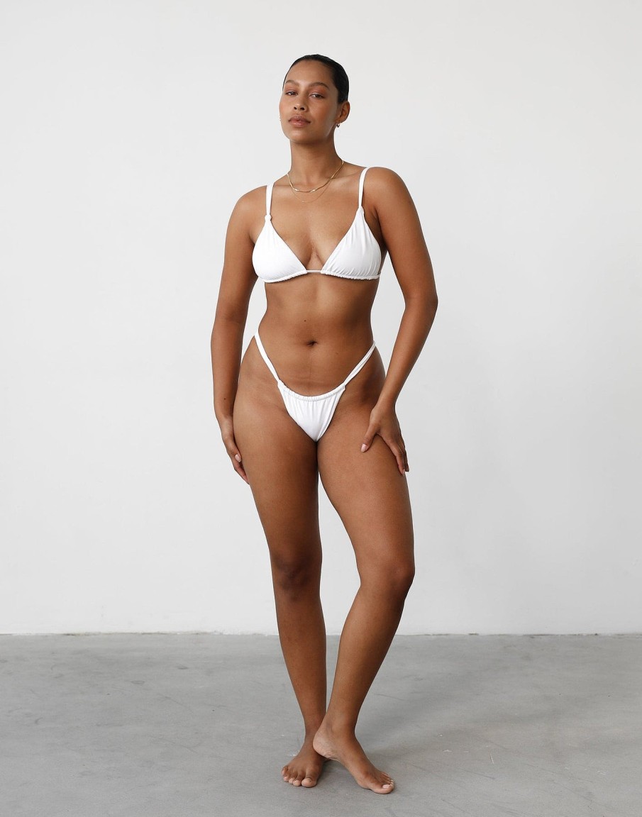 Clothing Charcoal Clothing | Laguna Bikini Bottoms (White)