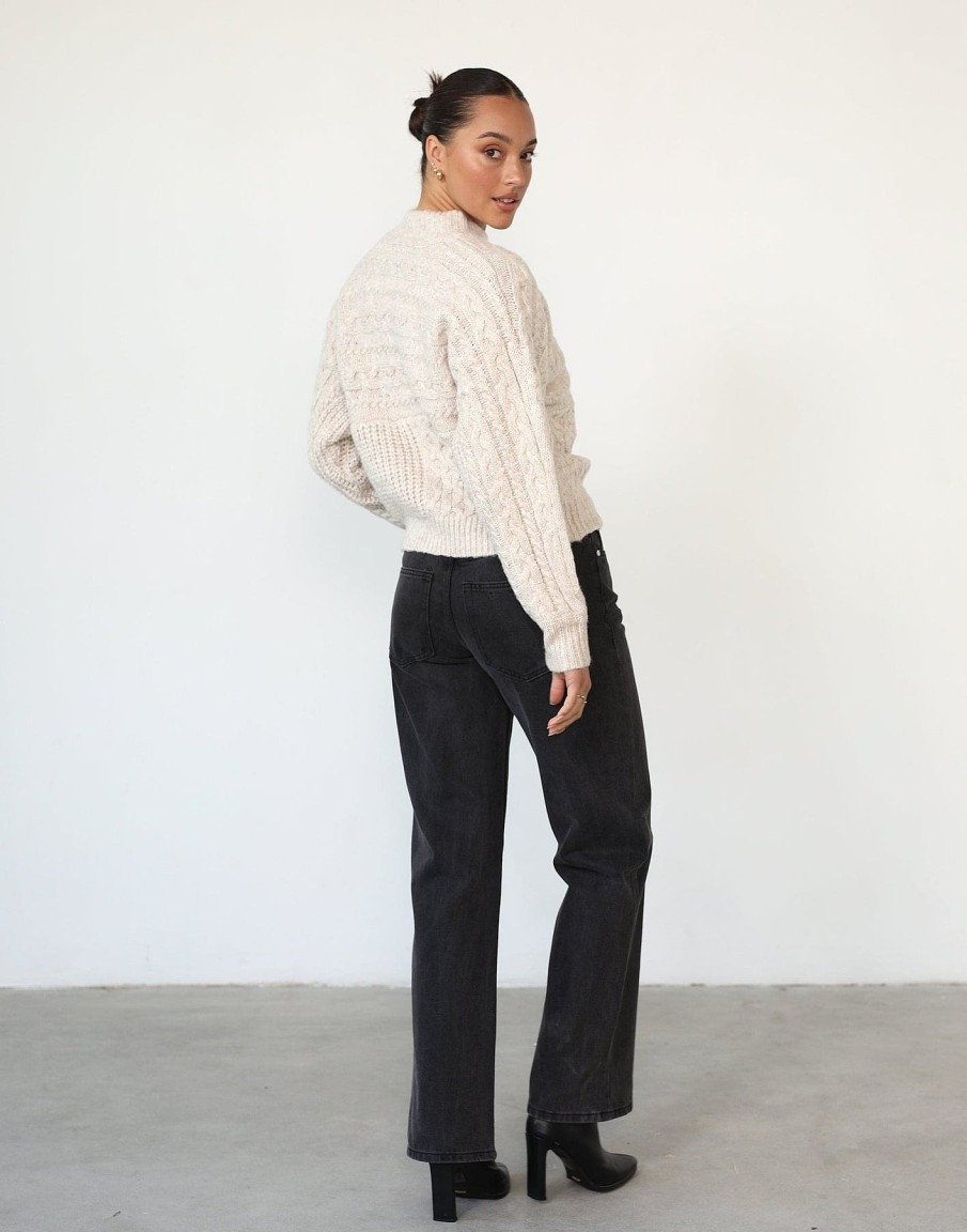 Clothing White Closet Knitwear | Khai Jumper (Oat)