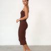 Clothing Style State Partywear | Marion Knit Midi Dress (Brown)