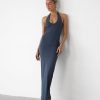 Clothing Qtrend Partywear | Veena Maxi Dress (Blue)